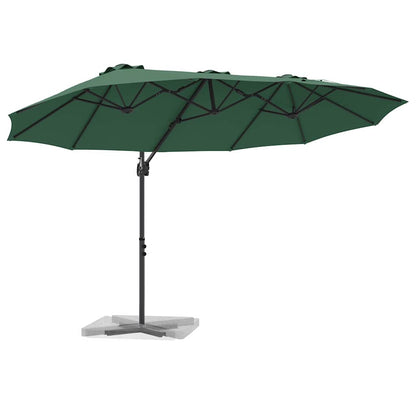 Umbrella Green 372 x 198 x 243 cm Polyester and Aluminium