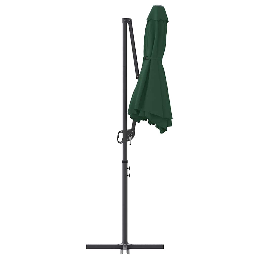 Umbrella Green 372 x 198 x 243 cm Polyester and Aluminium