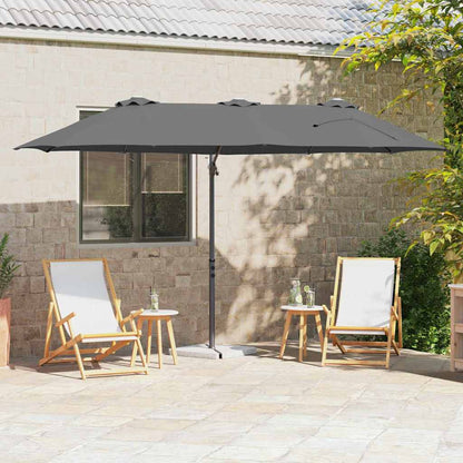 Umbrella Anthracite 372 x 198 x 243 cm Polyester and Aluminium