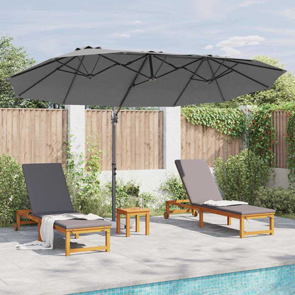 Umbrella Anthracite 372 x 198 x 243 cm Polyester and Aluminium