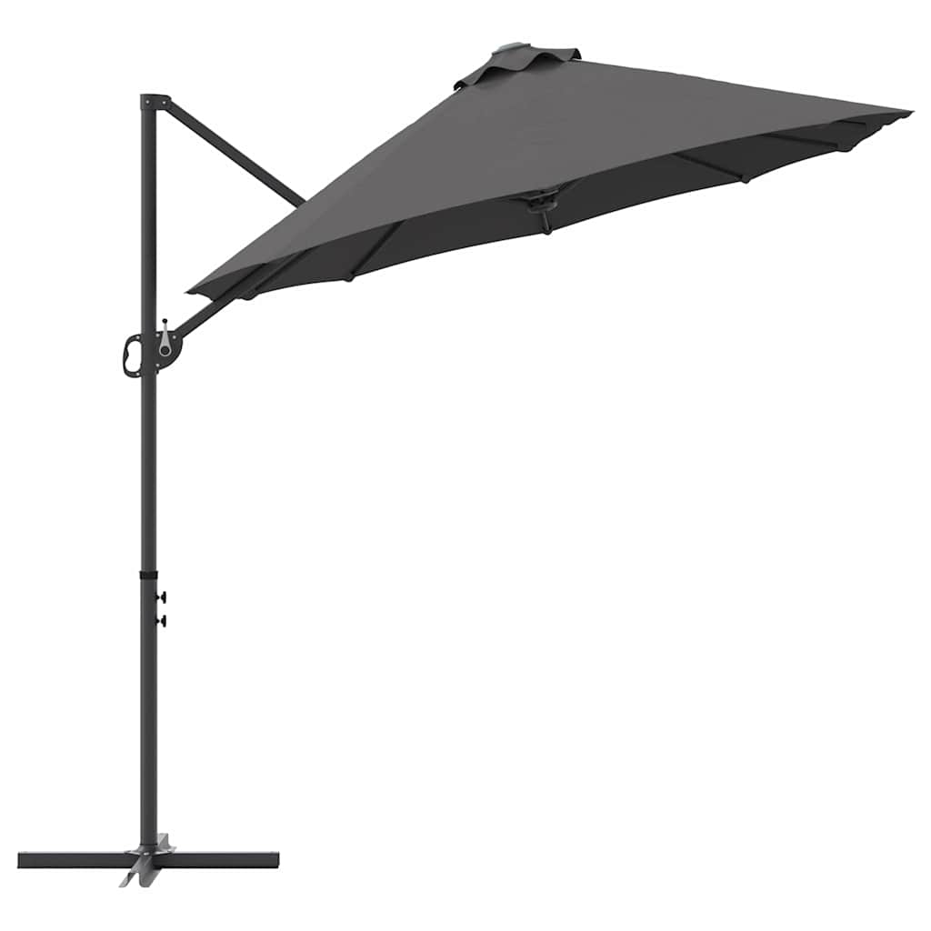 Umbrella Anthracite 372 x 198 x 243 cm Polyester and Aluminium