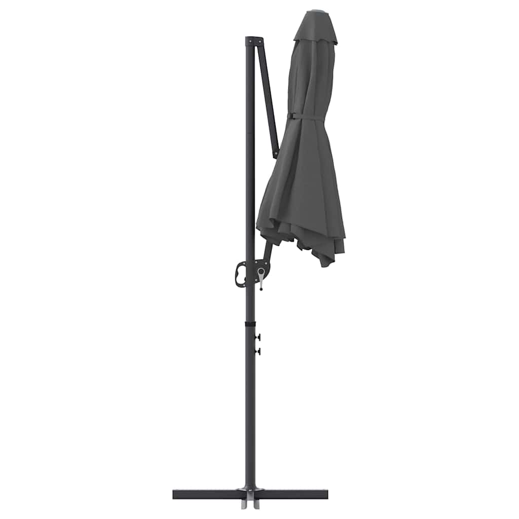 Umbrella Anthracite 372 x 198 x 243 cm Polyester and Aluminium