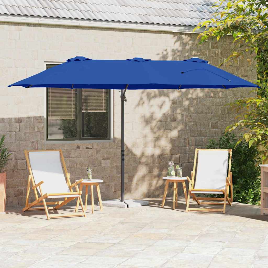 Umbrella Azurblau 372 x 198 x 243 cm Polyester and Aluminium