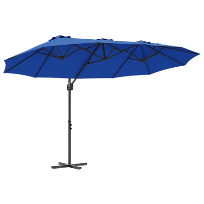 Umbrella Azurblau 372 x 198 x 243 cm Polyester and Aluminium