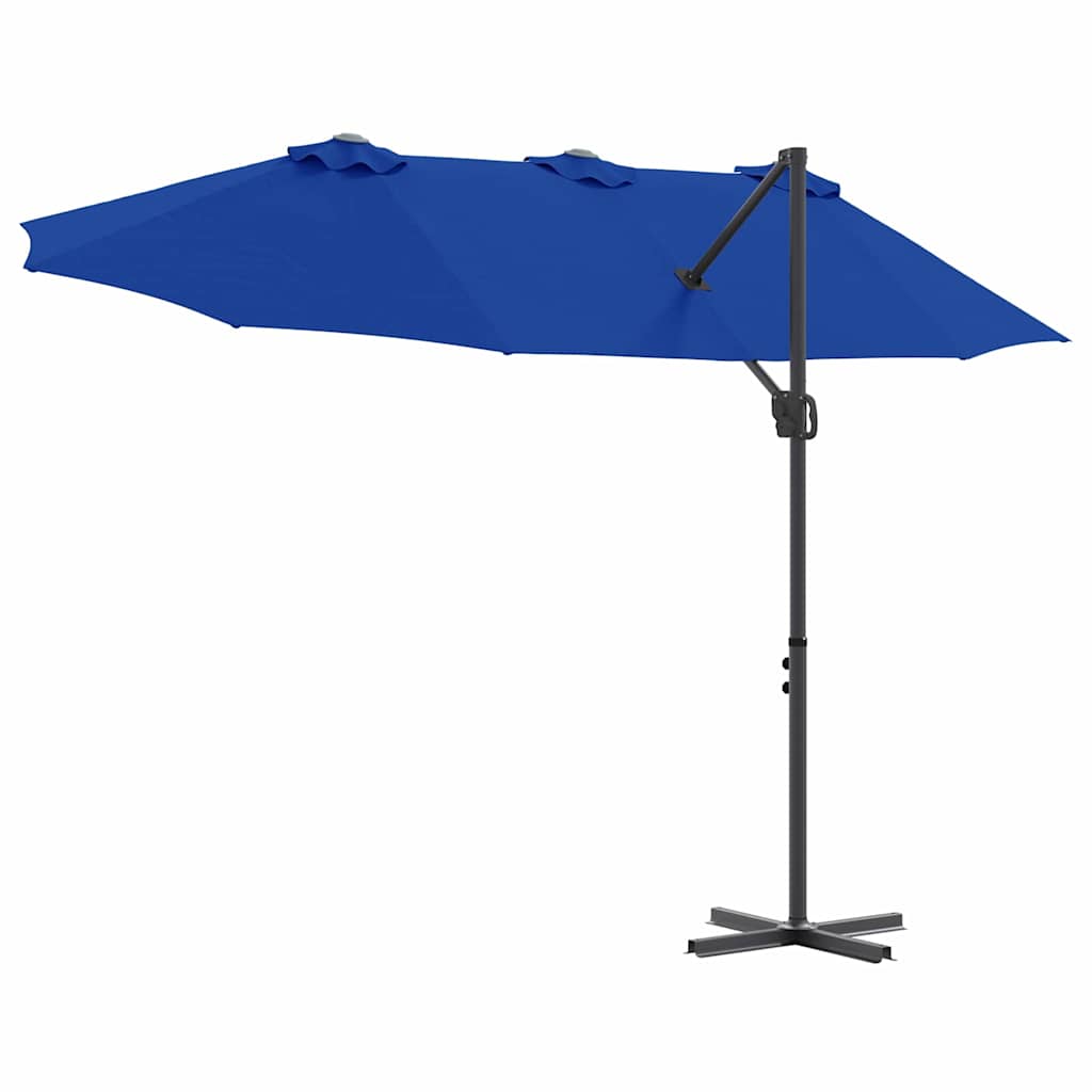 Umbrella Azurblau 372 x 198 x 243 cm Polyester and Aluminium