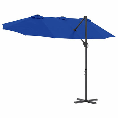 Umbrella Azurblau 372 x 198 x 243 cm Polyester and Aluminium