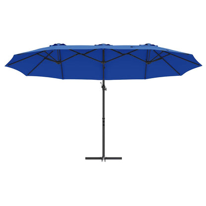Umbrella Azurblau 372 x 198 x 243 cm Polyester and Aluminium
