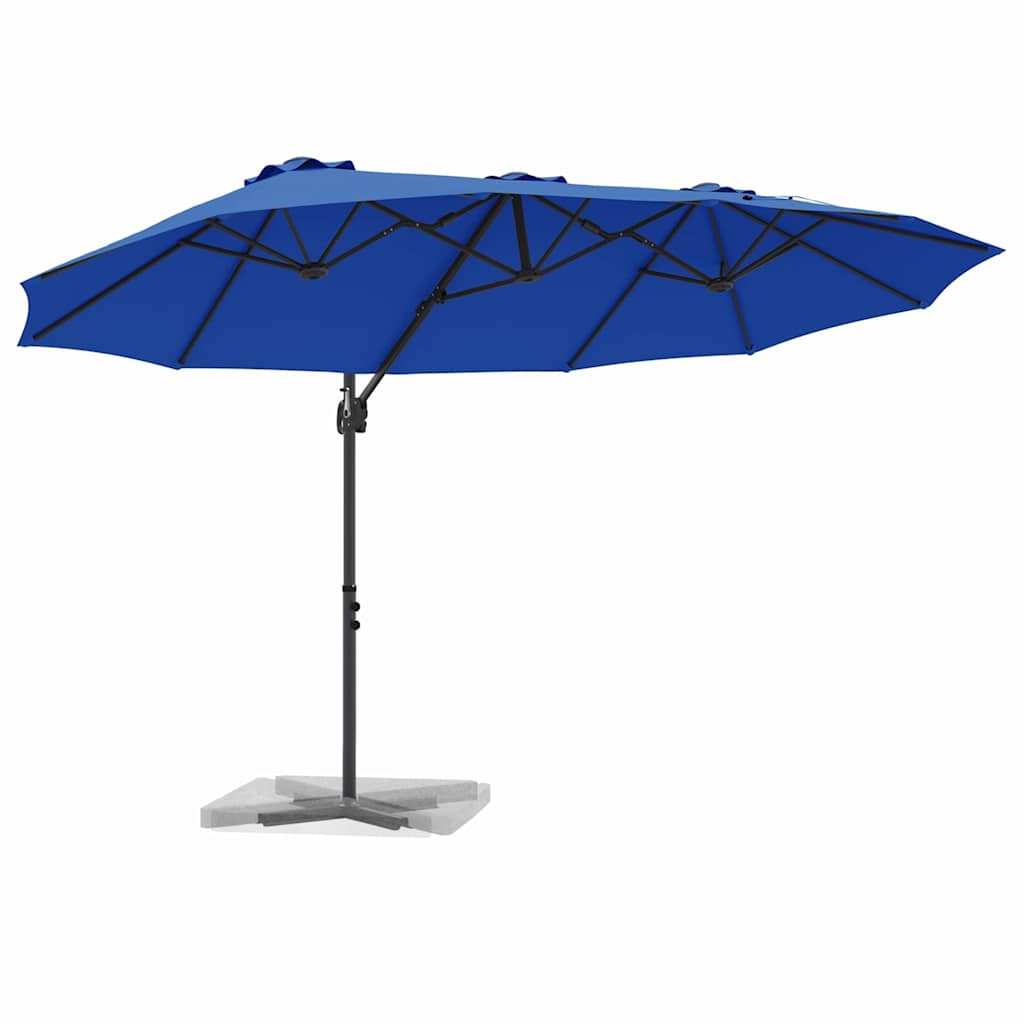 Umbrella Azurblau 372 x 198 x 243 cm Polyester and Aluminium