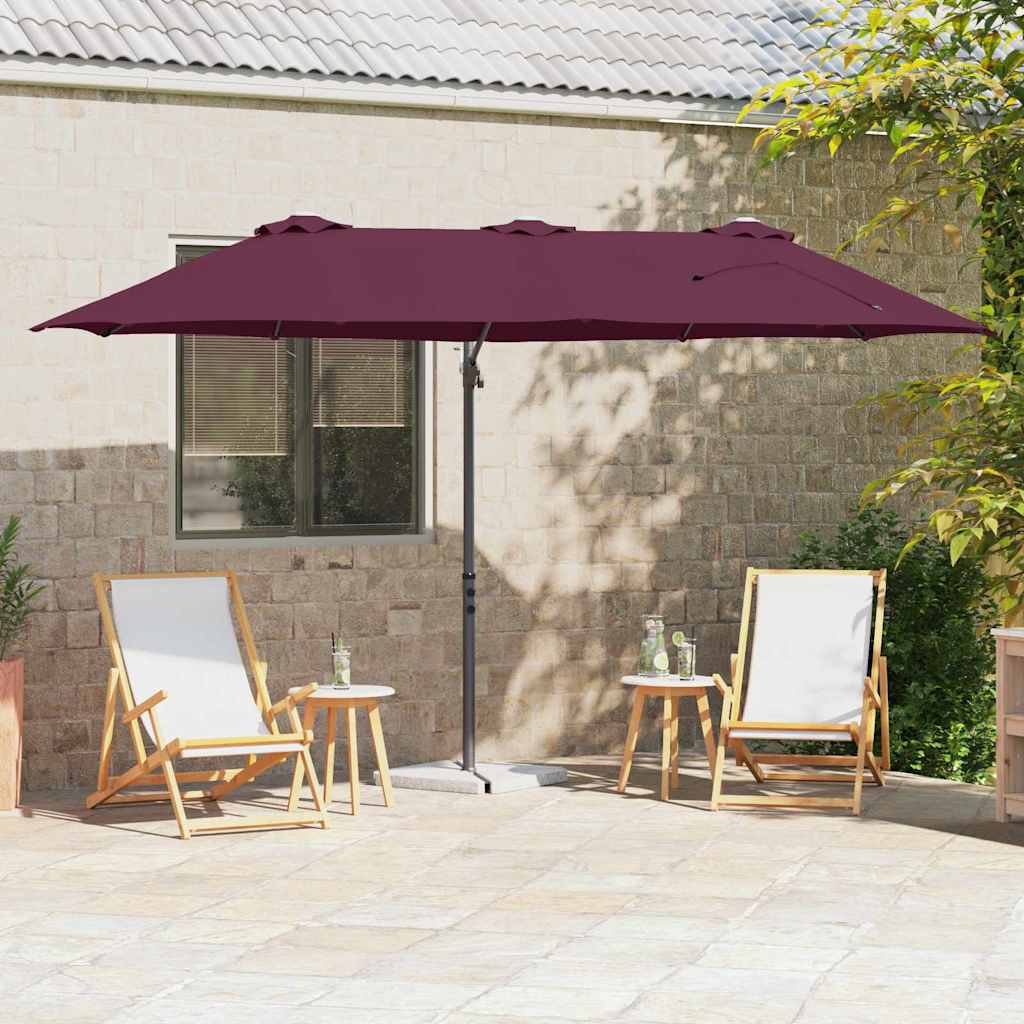 Umbrella Bordeaux Red 372 x 198 x 243 cm