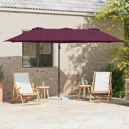 Umbrella Bordeaux Red 372 x 198 x 243 cm