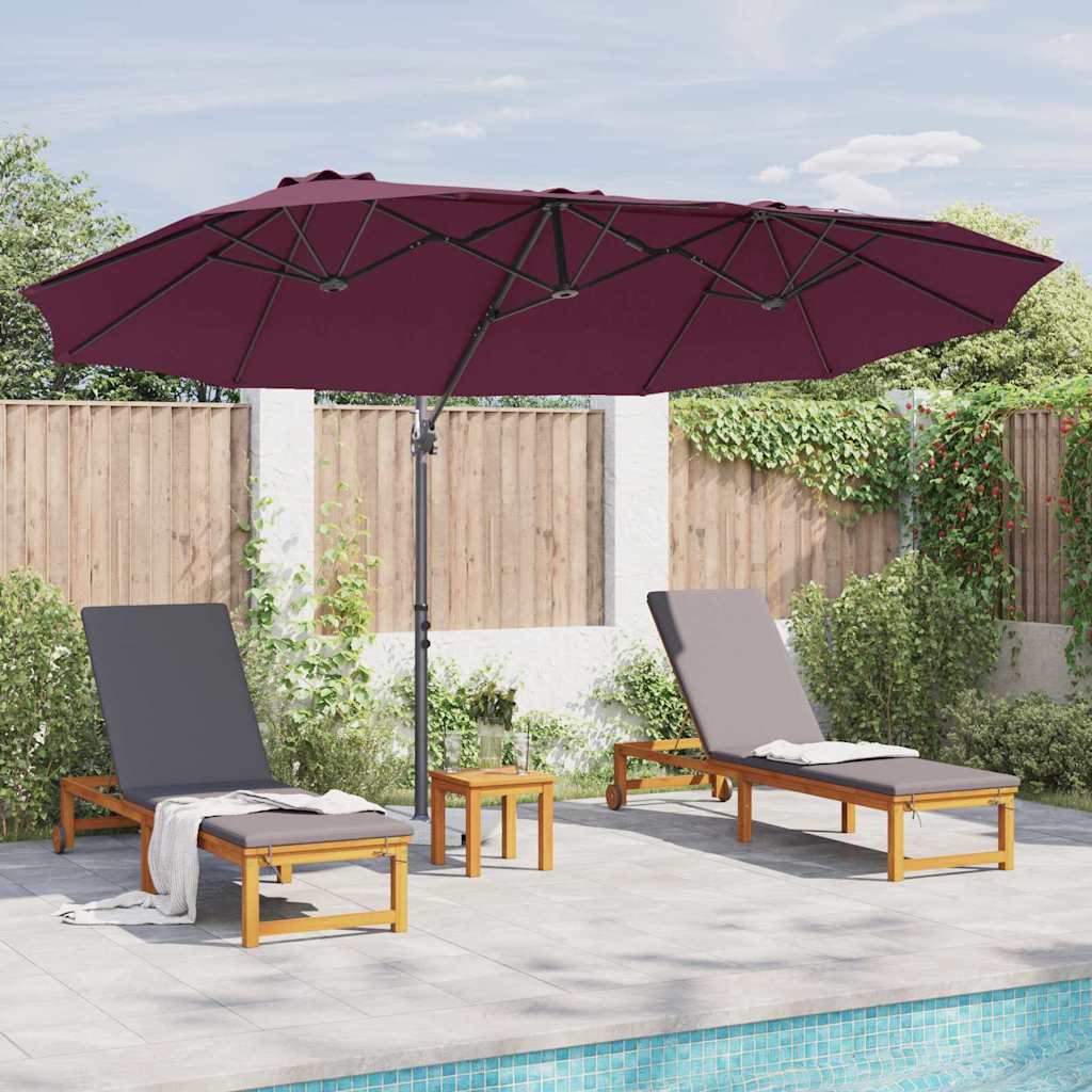 Umbrella Bordeaux Red 372 x 198 x 243 cm
