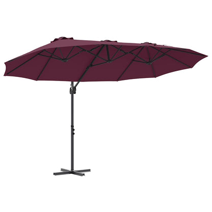 Umbrella Bordeaux Red 372 x 198 x 243 cm