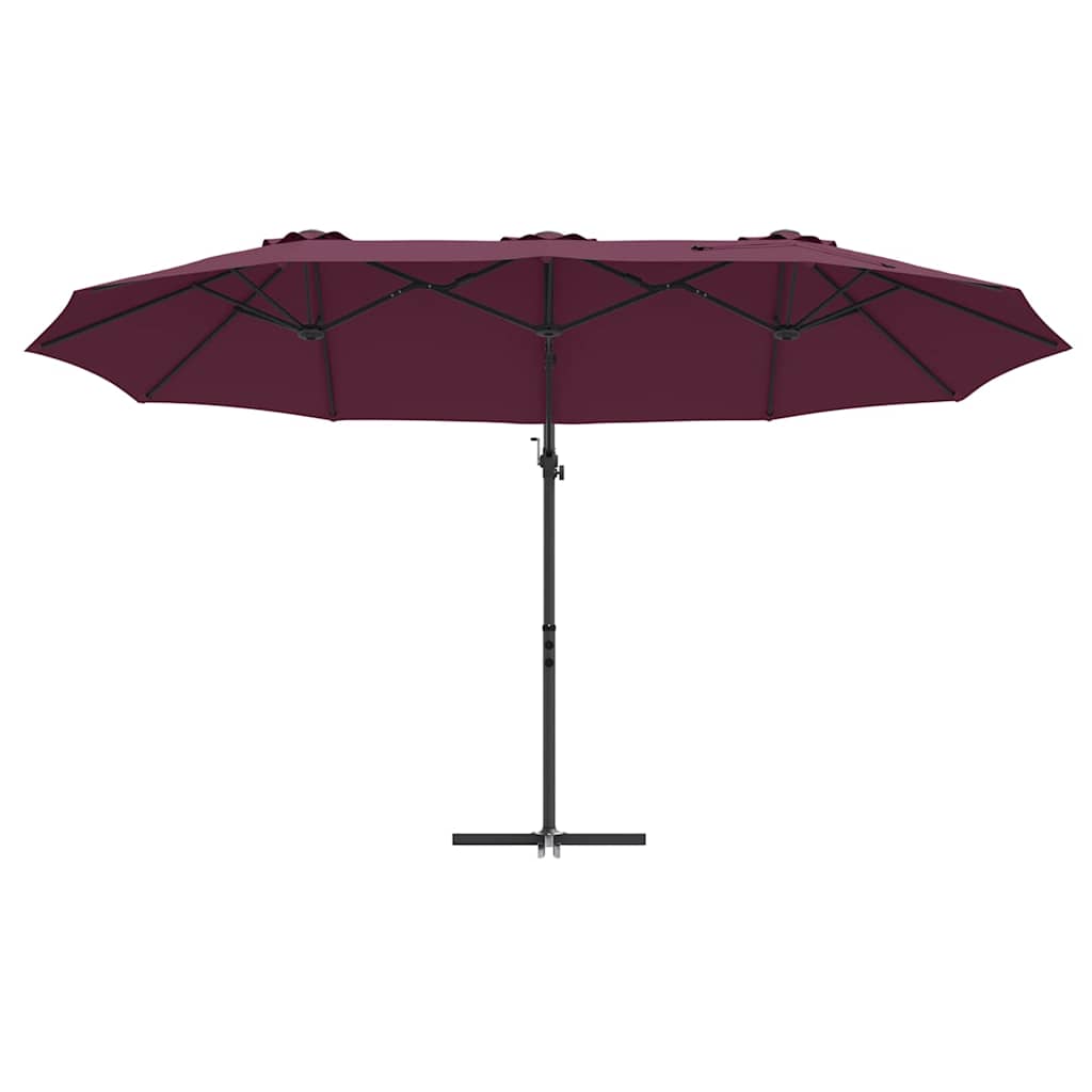 Umbrella Bordeaux Red 372 x 198 x 243 cm