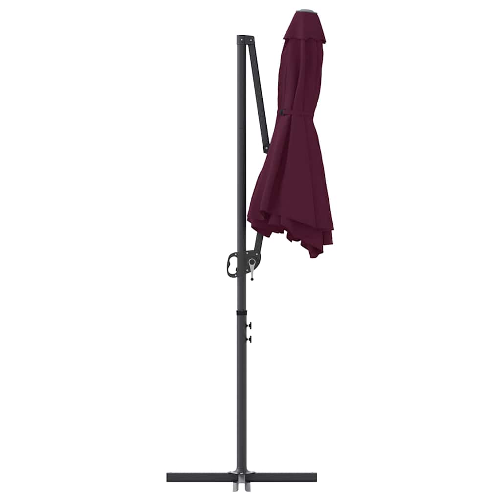 Umbrella Bordeaux Red 372 x 198 x 243 cm