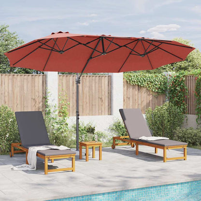 Umbrella Terracotta 372 x 198 x 243 cm Polyester and Aluminium