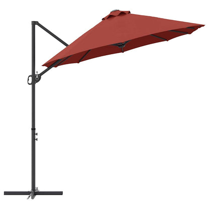 Umbrella Terracotta 372 x 198 x 243 cm Polyester and Aluminium
