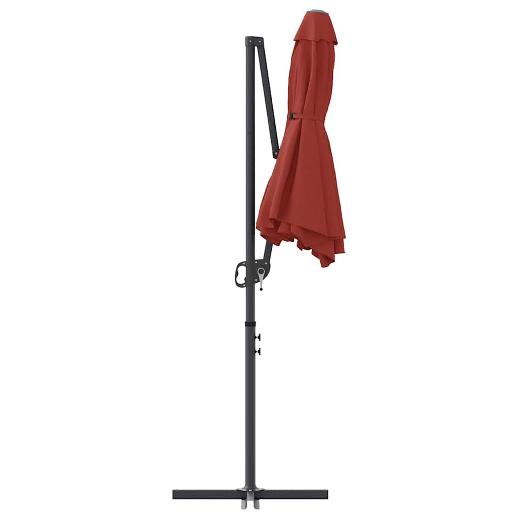 Umbrella Terracotta 372 x 198 x 243 cm Polyester and Aluminium