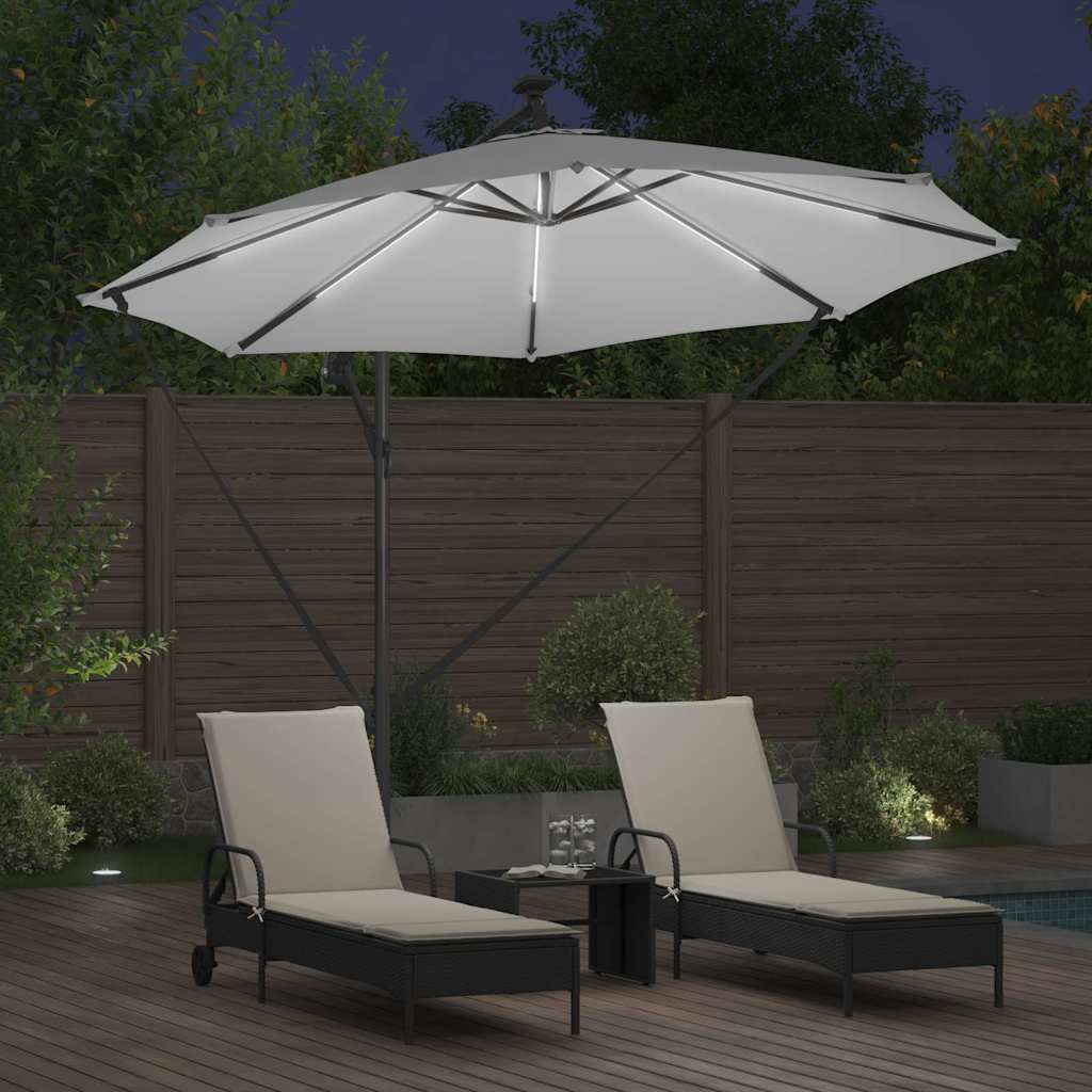 Umbrella Sand 294 x 294 x 248 cm Polyester and Aluminium