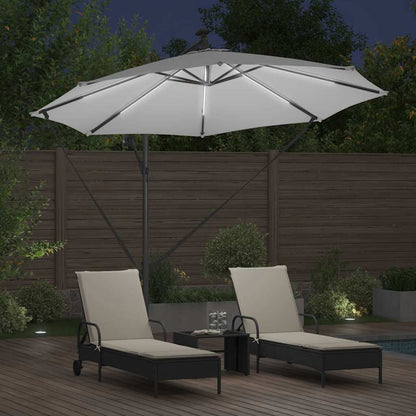Umbrella Sand 294 x 294 x 248 cm Polyester and Aluminium