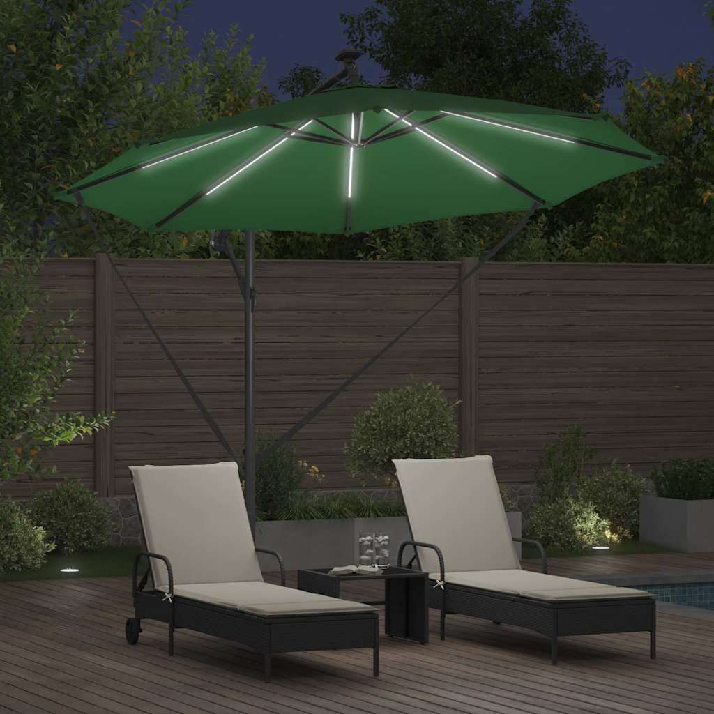 Umbrella Green 294 x 294 x 248 cm Polyester and Aluminium