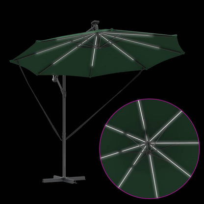 Umbrella Green 294 x 294 x 248 cm Polyester and Aluminium