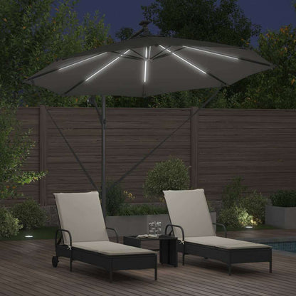 Umbrella Anthracite 294 x 294 x 248 cm Polyester and Aluminium
