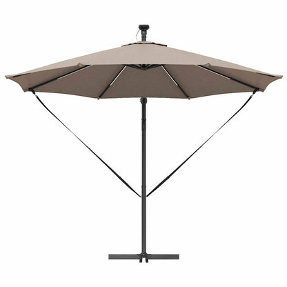Umbrella Taupe 294 x 294 x 248 cm Polyester and Aluminium