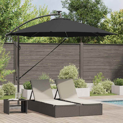 Umbrella 294 x 294 x 248 cm Polyester and Aluminium Black