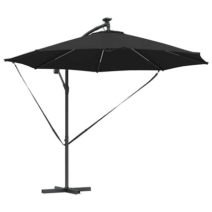 Umbrella 294 x 294 x 248 cm Polyester and Aluminium Black