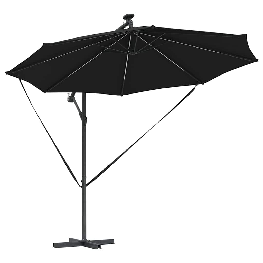 Umbrella 294 x 294 x 248 cm Polyester and Aluminium Black