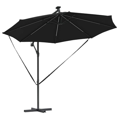 Umbrella 294 x 294 x 248 cm Polyester and Aluminium Black