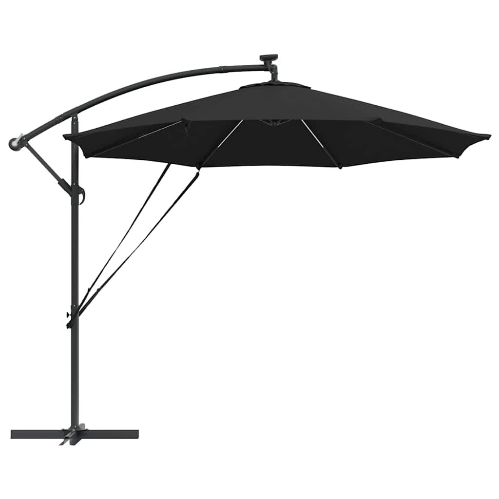 Umbrella 294 x 294 x 248 cm Polyester and Aluminium Black