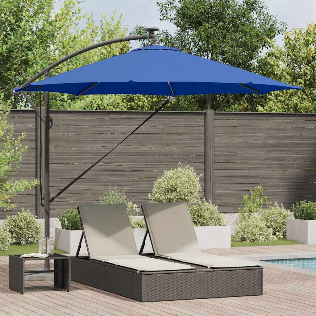 Umbrella Azurblau 294 x 294 x 248 cm Polyester and Aluminium