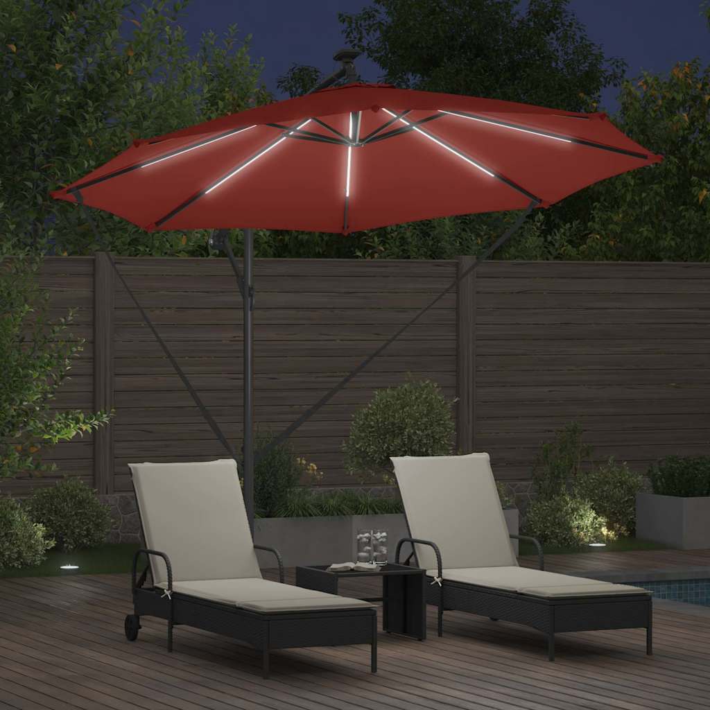 Umbrella Terracotta 294 x 294 x 248 cm Polyester and Aluminium