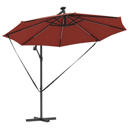 Umbrella Terracotta 294 x 294 x 248 cm Polyester and Aluminium