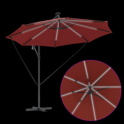 Umbrella Terracotta 294 x 294 x 248 cm Polyester and Aluminium