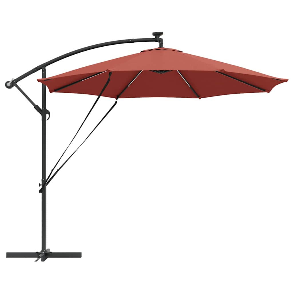 Umbrella Terracotta 294 x 294 x 248 cm Polyester and Aluminium