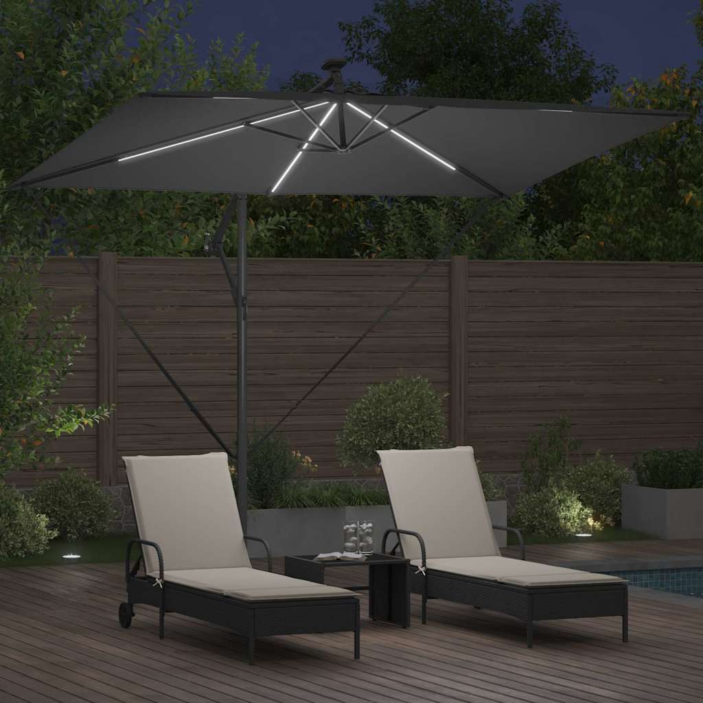 Umbrella Anthracite 294 x 200 x 270 cm Polyester and Aluminium