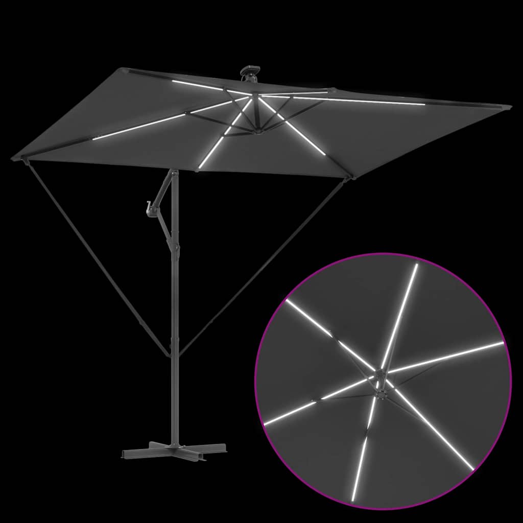 Umbrella Anthracite 294 x 200 x 270 cm Polyester and Aluminium
