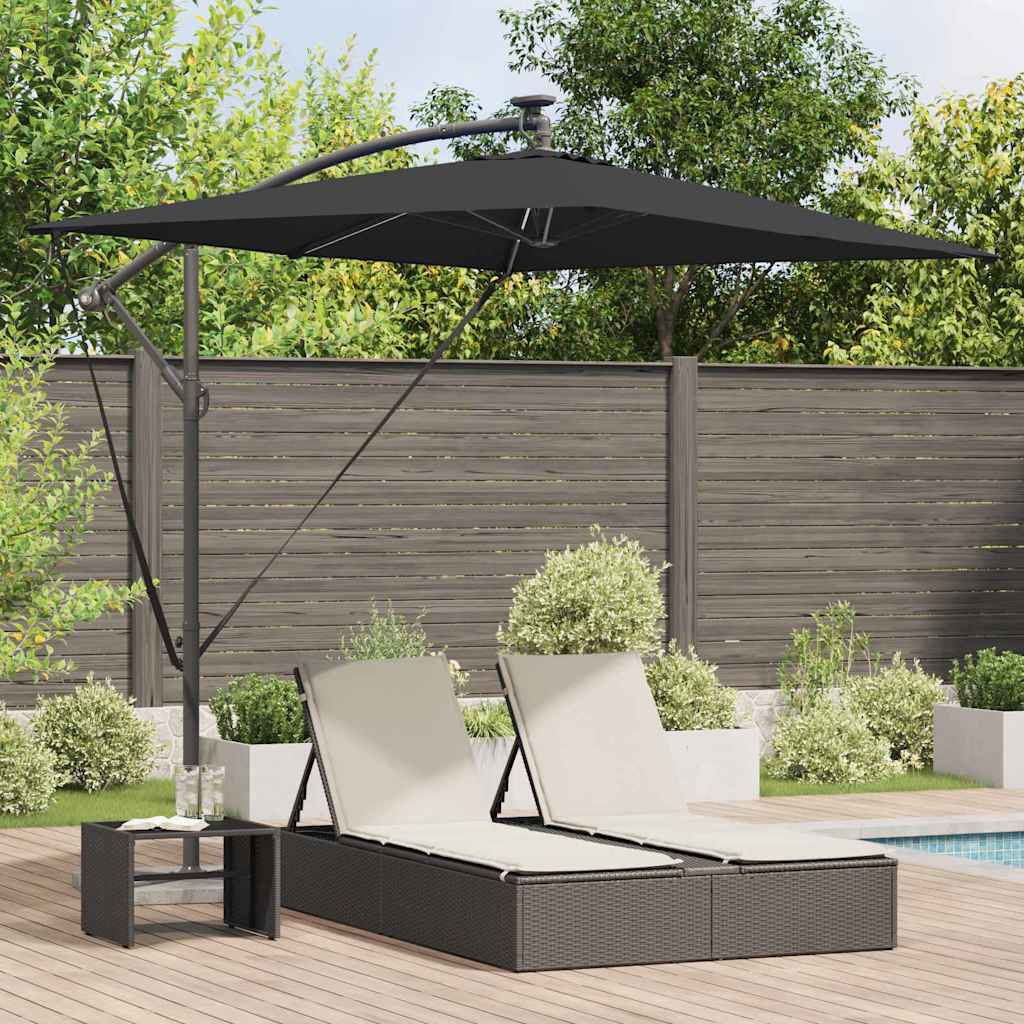 Umbrella Black 294 x 200 x 270 cm Polyester and Aluminium
