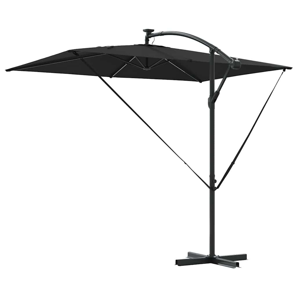 Umbrella Black 294 x 200 x 270 cm Polyester and Aluminium