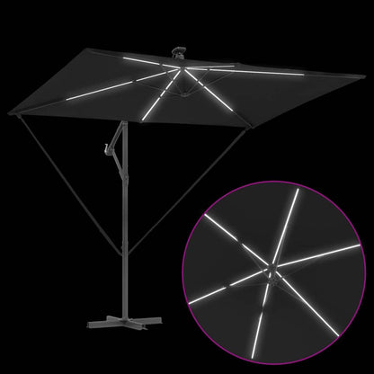 Umbrella Black 294 x 200 x 270 cm Polyester and Aluminium