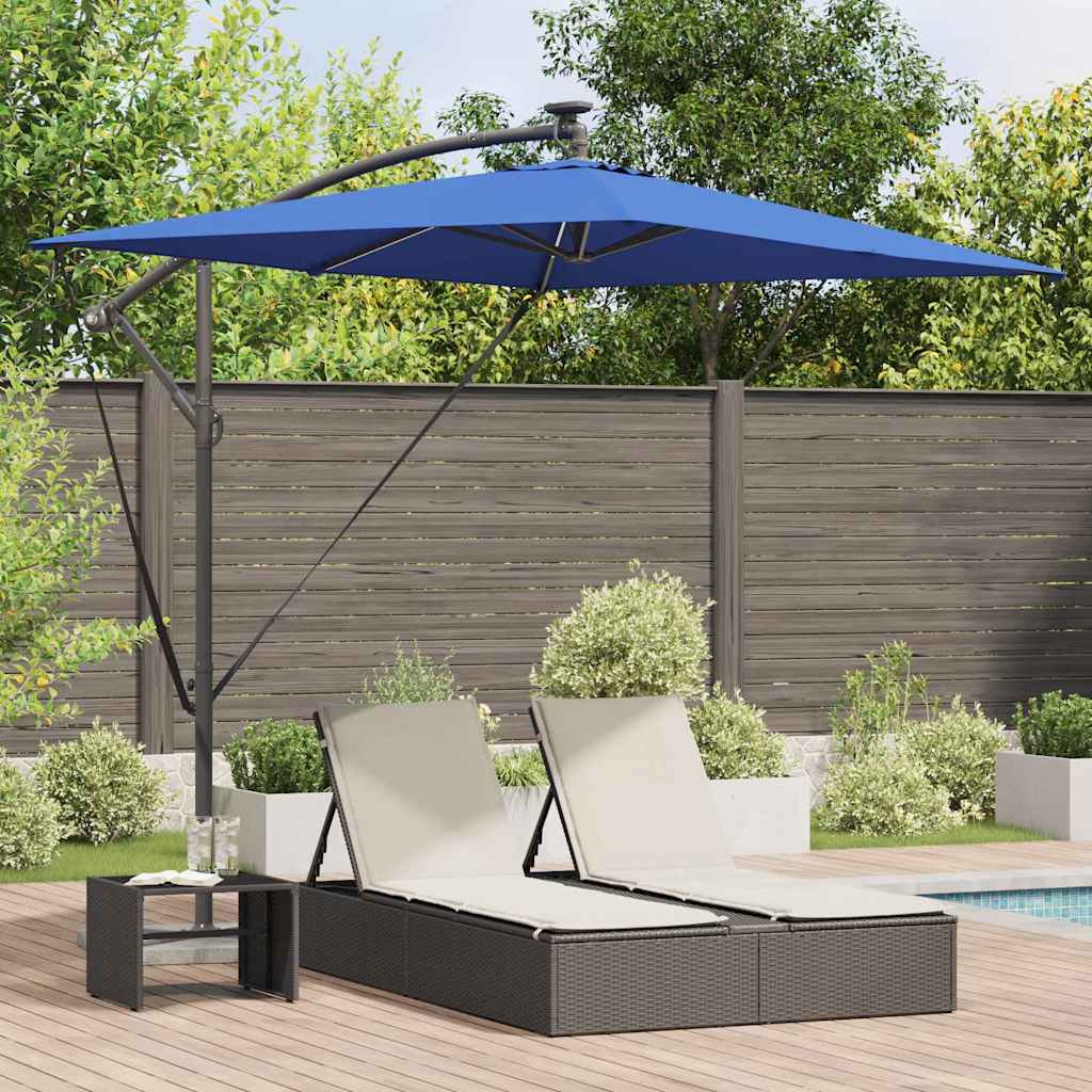 Umbrella Azurblau 294 x 200 x 270 cm Polyester and Aluminium