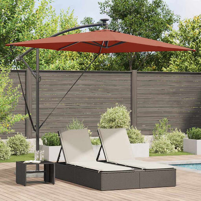 Umbrella Terracotta 294 x 200 x 270 cm Polyester and Aluminium