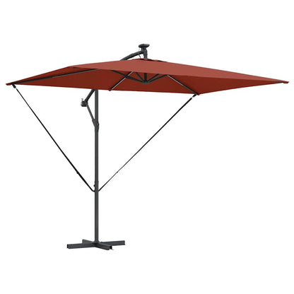 Umbrella Terracotta 294 x 200 x 270 cm Polyester and Aluminium