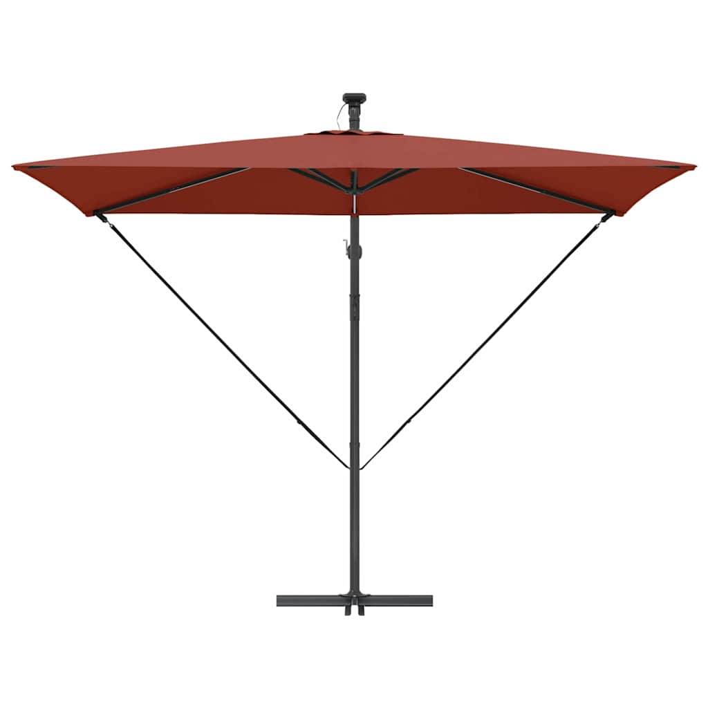 Umbrella Terracotta 294 x 200 x 270 cm Polyester and Aluminium