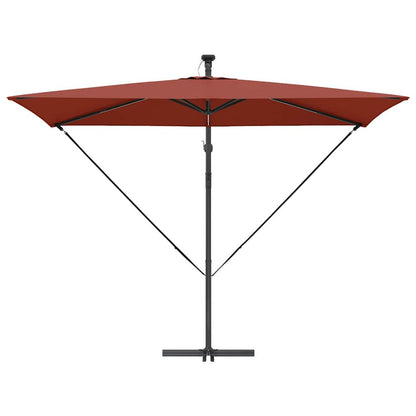 Umbrella Terracotta 294 x 200 x 270 cm Polyester and Aluminium