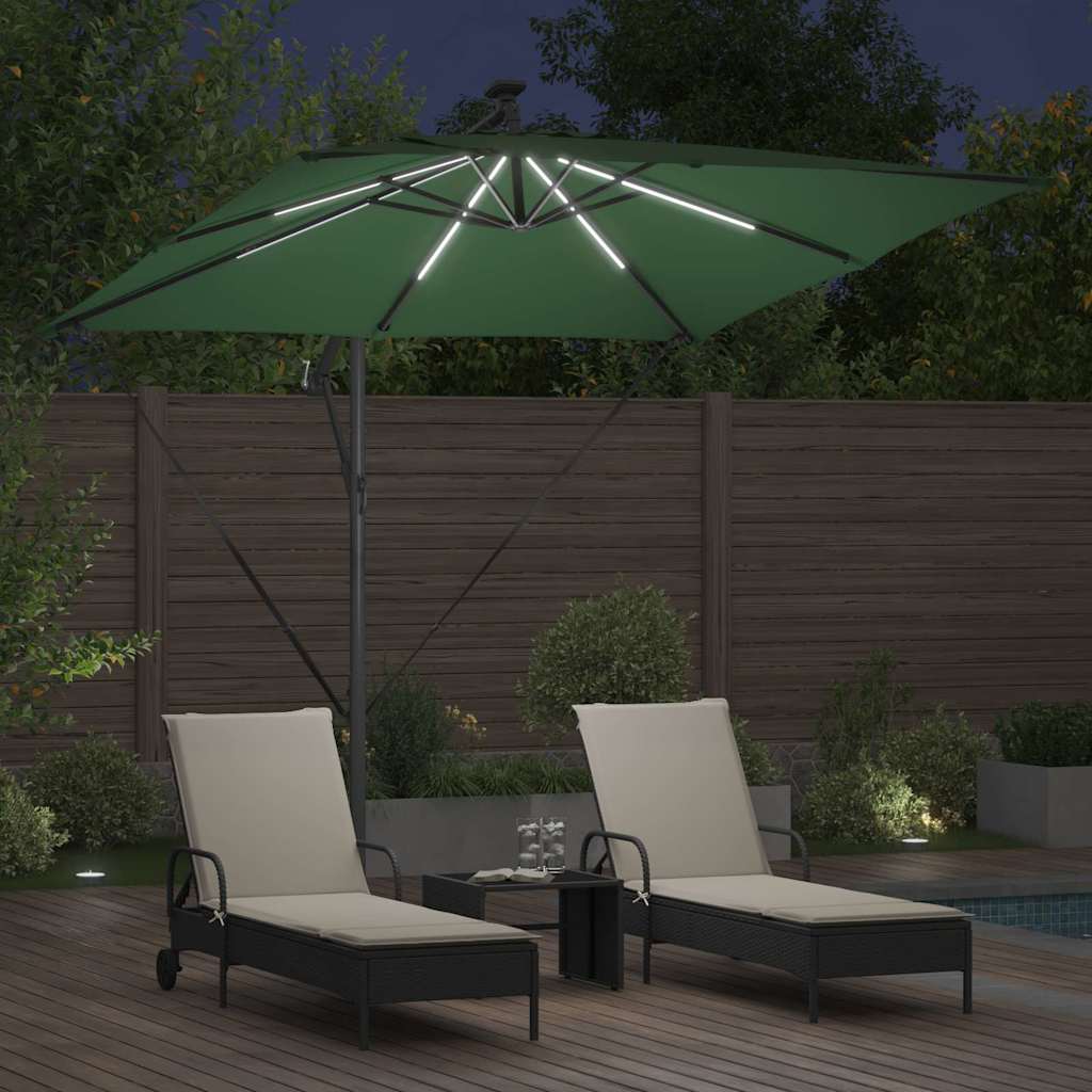Umbrella Green 249 x 249 x 250 cm Polyester and Aluminium