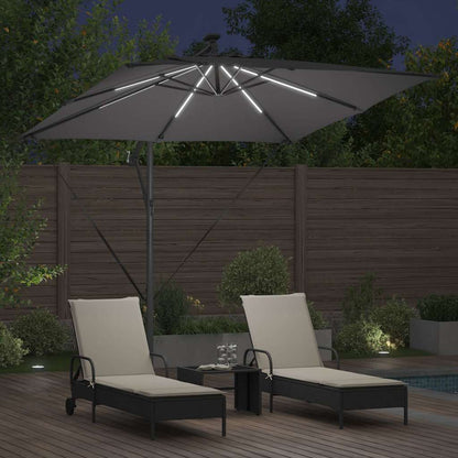 Umbrella Anthracite 249 x 249 x 250 cm Polyester and Aluminium