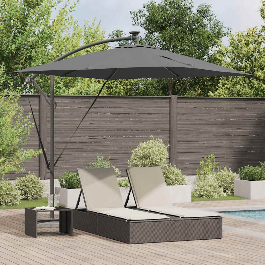 Umbrella Anthracite 249 x 249 x 250 cm Polyester and Aluminium